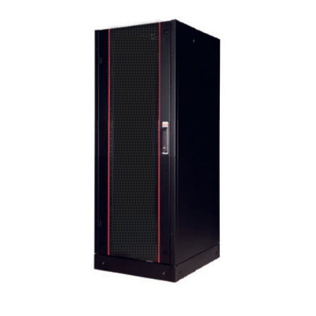 Rack Server 42U, Dezasamblat, 600x1000, usa fata metalica perforata 63%, panouri laterale detasabile, usa spate metalica perforata 63%, kit suporti podea