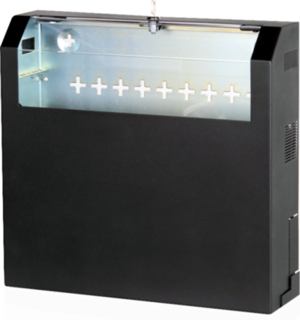 Rack Slim Perete 3U Vertical / 2U Orizontal 525mm X 145mm Negru/Gri Asamblat