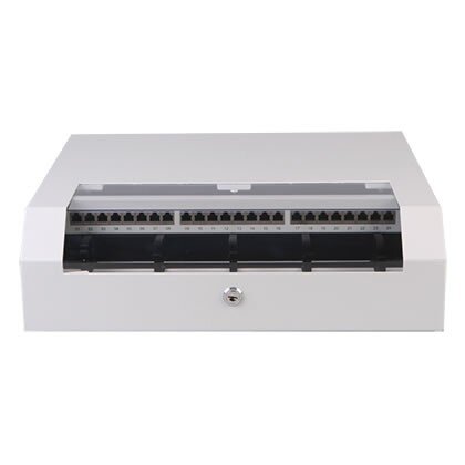 Rack Slim Perete 3U Vertical / 2U Orizontal 525mm X 145mm Negru/Gri Asamblat