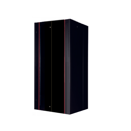 Rack Server de Podea 36U, Dezasamblat, 800x800, usa fata din sticla, panouri laterale detasabile, panou spate metalic, kit suporti podea