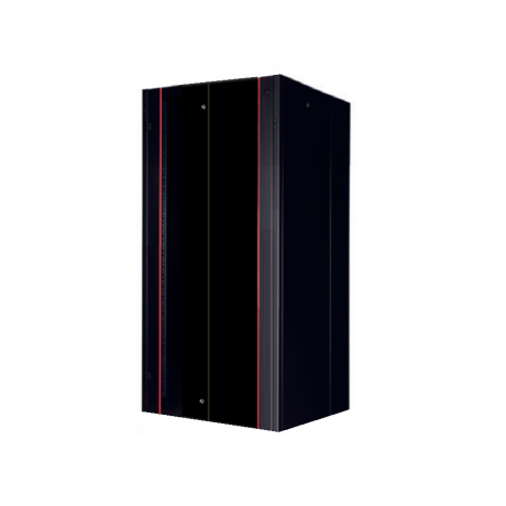 Rack Server de Podea 32U, Dezasamblat, 800x800, usa fata din sticla, panouri laterale detasabile, panou spate metalic, kit suporti podea