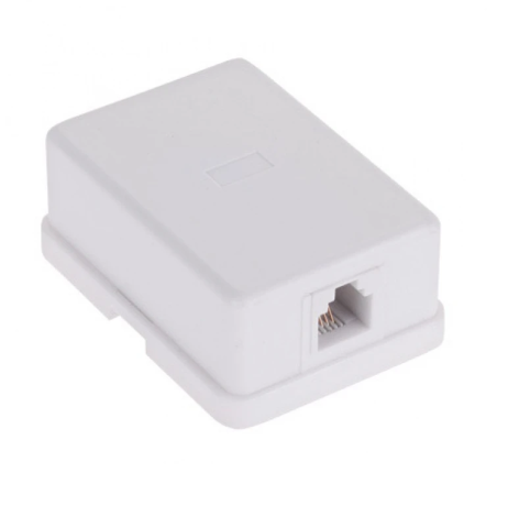 Priza telefonica simpla aparenta cu 4 contacte RJ11