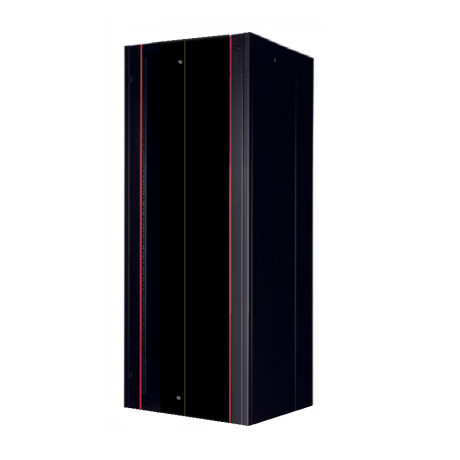 Rack Server de Podea 47U, Dezasamblat, 800x800, usa fata din sticla, panouri laterale detasabile, panou spate metalic, kit suporti podea