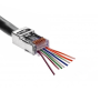 Conector mufa 8C8P FTP, RJ45, ecranat, cat6 Passthrough, punga 100 bucati 