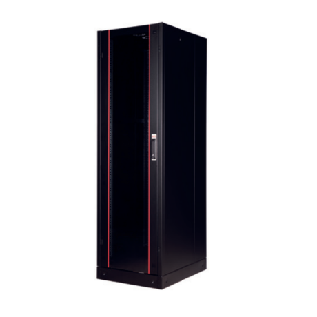 Rack Server de Podea 47U, Dezasamblat, 600x800, usa fata din sticla, panouri laterale detasabile, panou spate metalic, kit suporti podea