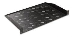 Raft fix prindere fata 19&quot;/1U, d=250mm, sarcina 30kg, culoare neagra RAL9005