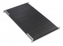 Raft fix prindere fata-spate 19"-1U 770mm, pt. rack cu adancime 1000mm, sarcina 50kg, culoare neagra, RAL9005