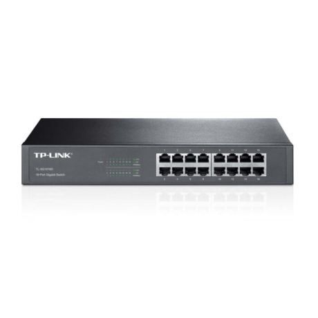 TP-LINK Switch Gigabit 16 port rack-mount, protectie fulgere 6kV- carcasa metalica