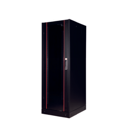Rack Server de Podea 26U, Dezasamblat, 600x600, usa fata din sticla, panouri laterale detasabile, panou spate metalic, kit suporti podea,