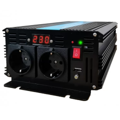 Invertor TED Electric de la 12 V la 230 V 2500W (5000w varf) sinusoida pura