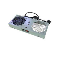 Unitate 1xVentilator cu termostat + intrerupator, pt. rack de perete, culoare gri RAL 7035, Lande