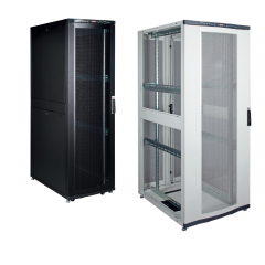 Rack Server DYNAMAX 26U 600x1000, usi fata spate metalice perforata 63%, panouri laterale detasabile, kit suporti podea, dezasamblat