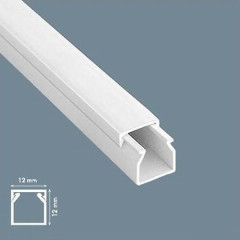 Canal cablu pvc 12x12 cu adeziv, box 200ml