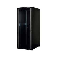 Cabinet metalic de podea 26U L=600mm A=600mm 19'' negru cu termometru LCD