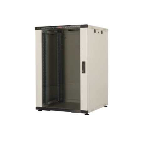 Cabinet metalic de podea 16U L=600mm A=800mm 19'' gri cu termometru LCD