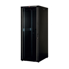 Cabinet metalic de podea 32U L=600mm A=600mm 19'' negru cu termometru LCD