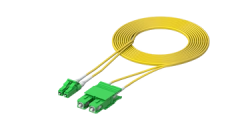 LC/APC - LC/APC Duplex Patchcord de culoare galbenă