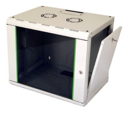 Rack 12U Montabil pe Perete, Asamblat,600mm X 450mm Gri