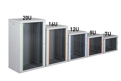 Rack 12U Montabil pe Perete, Asamblat, 600mm X 600mm Gri