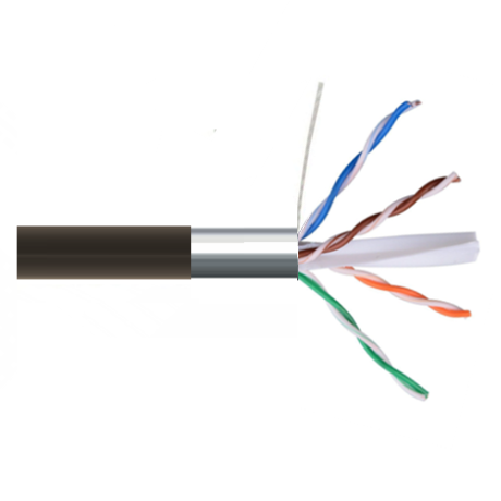 Cablu FTP cat6 4x2xAWG23 100% Cupru rezistent UV pentru exterior