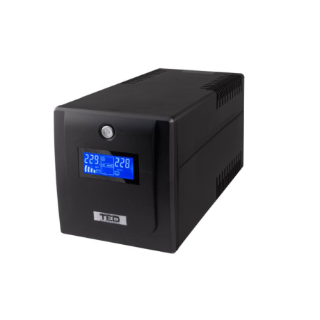 UPS 1300VA / 750W LCD cu stabilizator 4 iesiri schuko