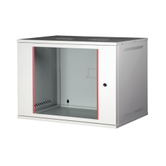 Rack 9U Metalic 19” Perete, 540x400 mm, Gri Deschis – Dezasamblat