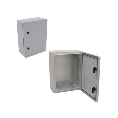 Panou ABS cu contrapanou metalic, garnitura si incuietoare 300x400x165 IP65