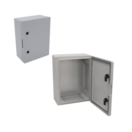 Panou ABS cu contrapanou metalic, garnitura si incuietoare 350x500x195 IP65