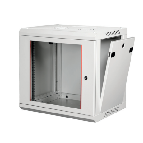 Rack 15U Metalic 19” Perete, 600x600 mm, Gri/Negru – Dezasamblat