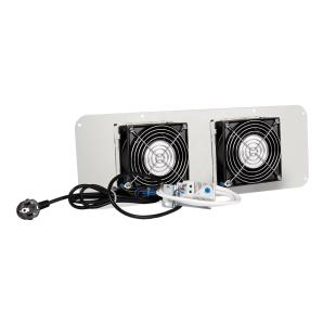 Rack metalic de exterior IP55 7U L:60cm A:60cm, suport prindere și ventilație, GRI